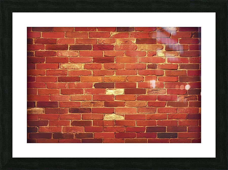 Red brick wall texture background 2 Picture Frame print