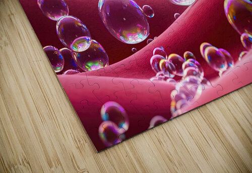 Bubbles on a red background 4 Marius Tomus puzzle