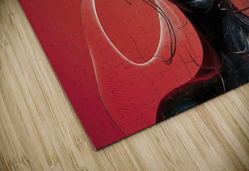 Carbon line red background Marius Tomus puzzle
