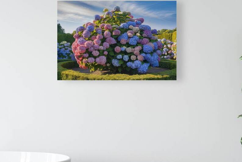 Hydrangea bush densely covered with large pink bl 1723015149.1081 by Marius Tomus