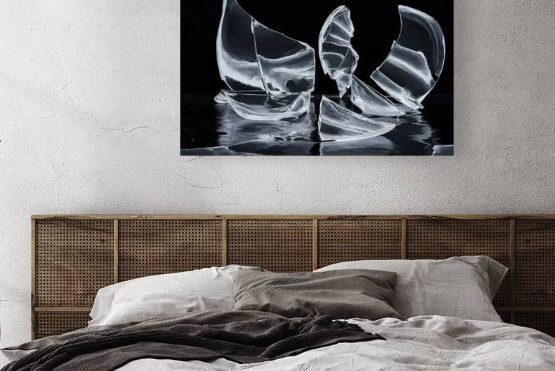 broken glass on black background by Marius Tomus
