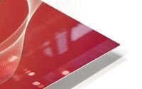 Carbon line red background HD Metal print