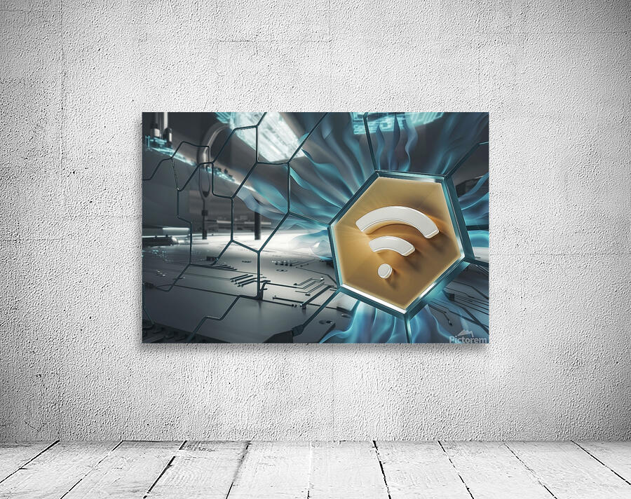 Wi Fi Network Availability Concept 3D Wall Preview
