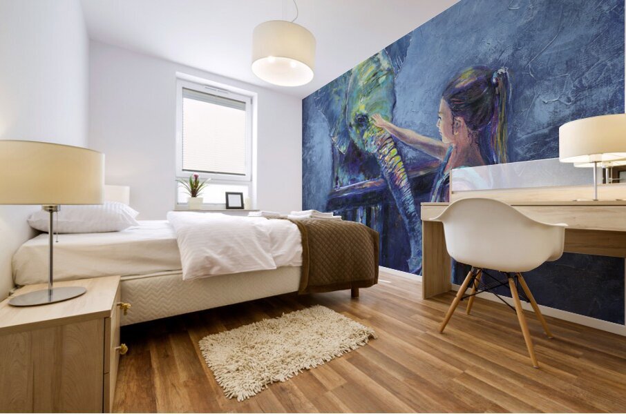 Elephant Mural print