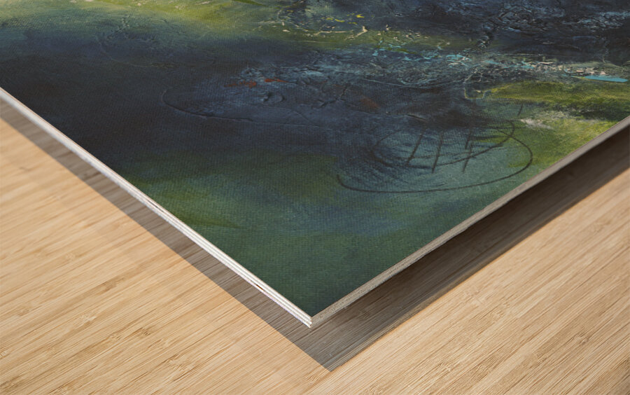 In the Beginning Wood print