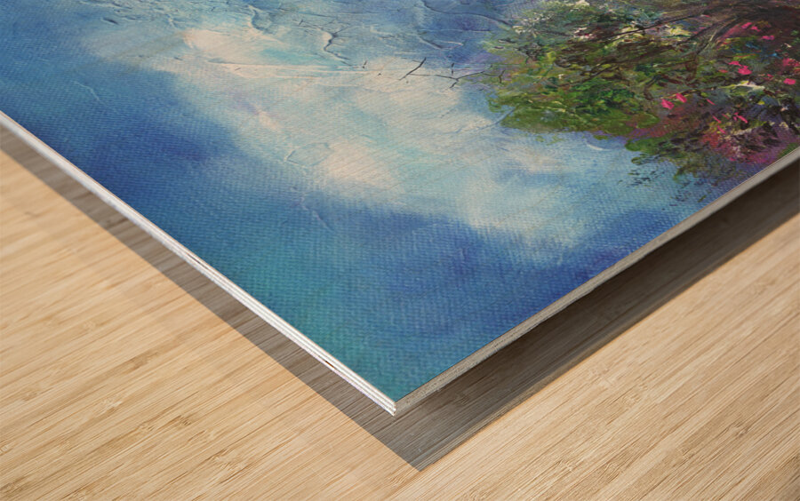 Into the Mist Wood print