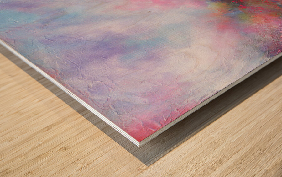 Fairy Lights Wood print