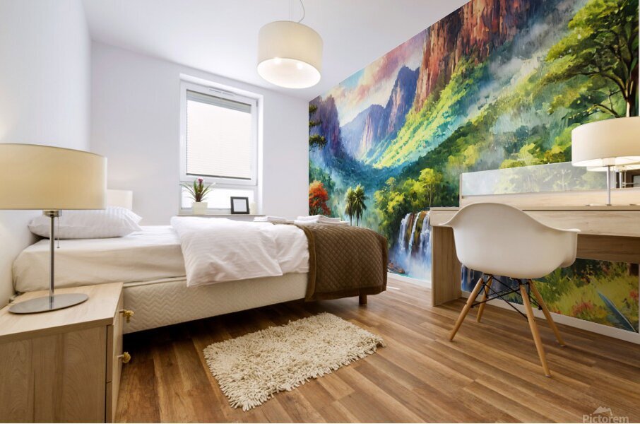 Waterfall 1 Mural print