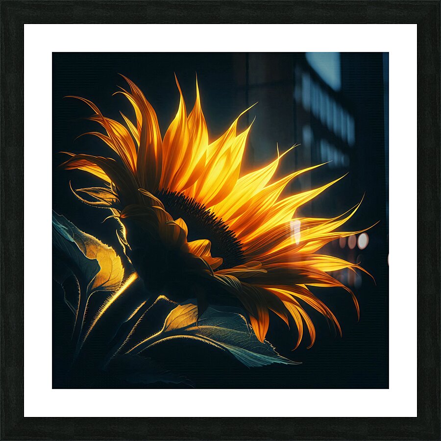 Sunflower Picture Frame print