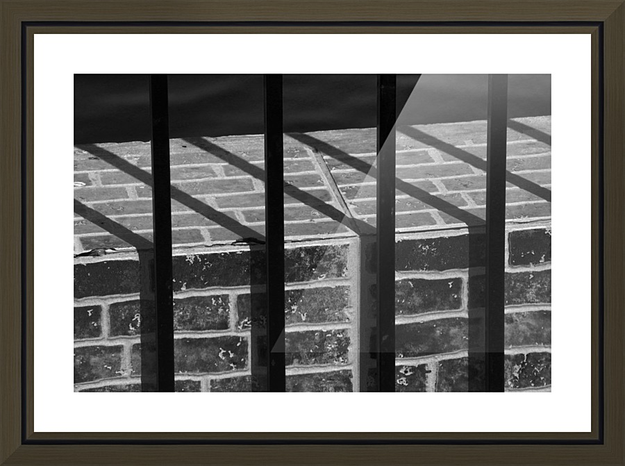 crossing line Picture Frame print