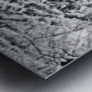 Dans la neige de Montreal Metal print