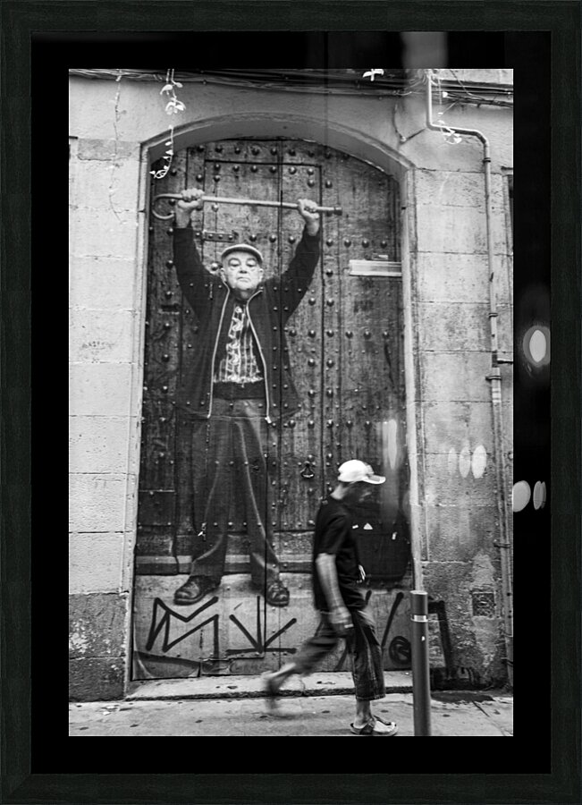 Rencontre a Barcelone Picture Frame print