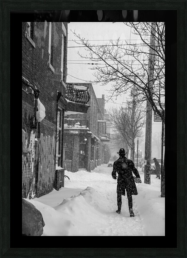 Hiver a Montreal Picture Frame print