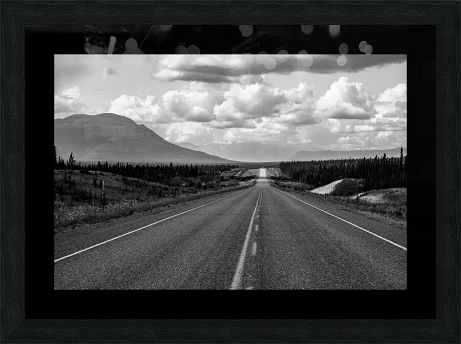 Alaska Highway Yukon Picture Frame print