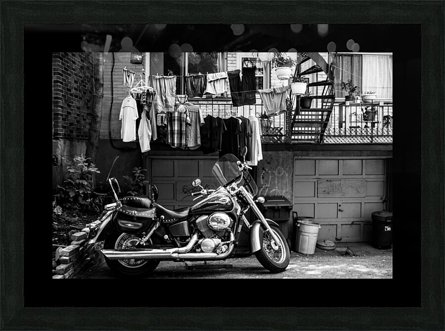 Dans la ruelle da cote Picture Frame print