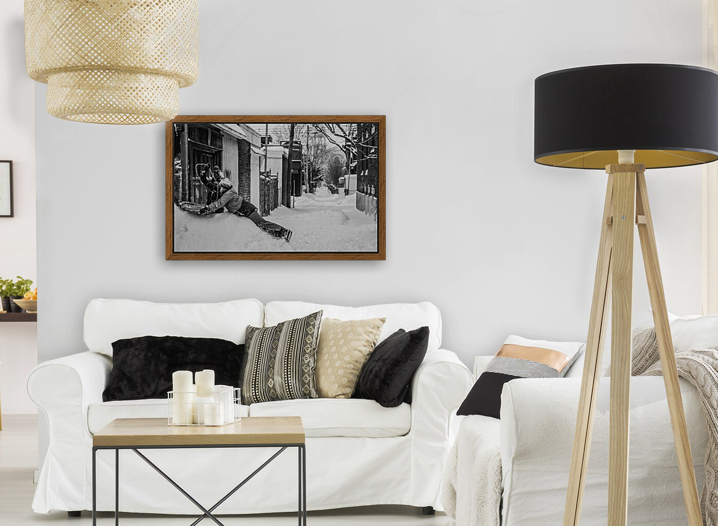 Ruelles de Montreal - Hiver Reproduction