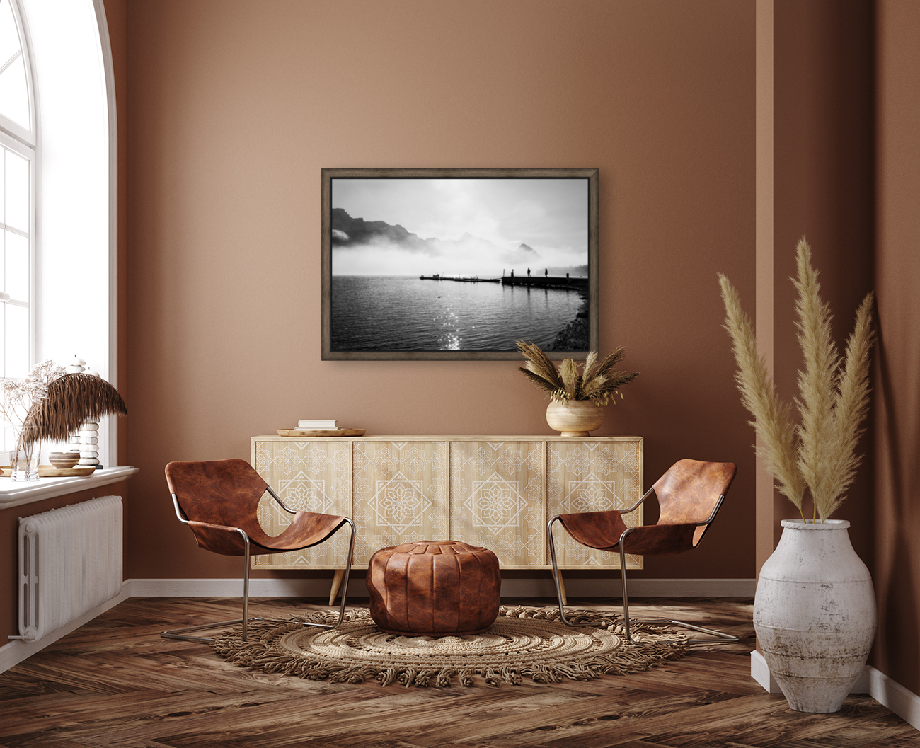 Medicine Lake Rocheuses Reproduction