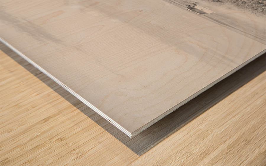 Sur la route Saskatchewan Wood print