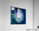 Light Bulb with Flame Acrylic Print