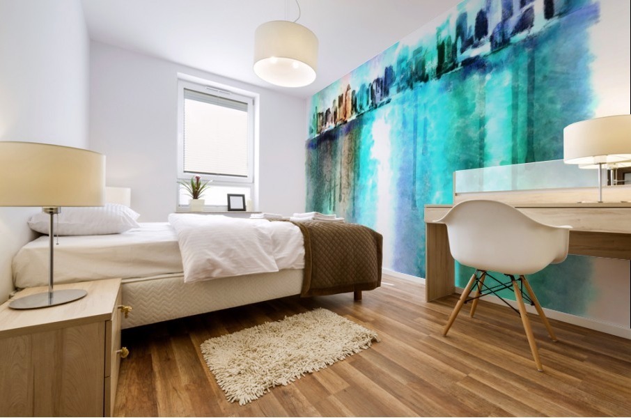 Manhattan Mural print