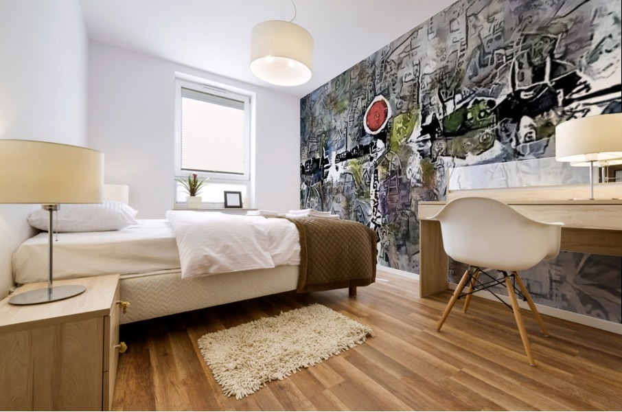 Red Sunset Mural print