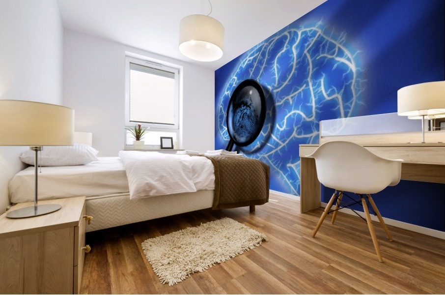 Human Brain Mural print
