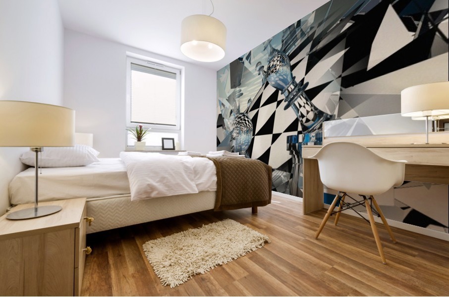 Surreal Chess Mural print