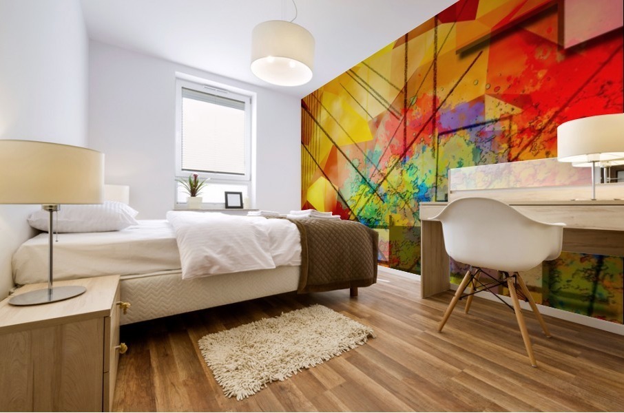 Modern Geometric Abstract Mural print