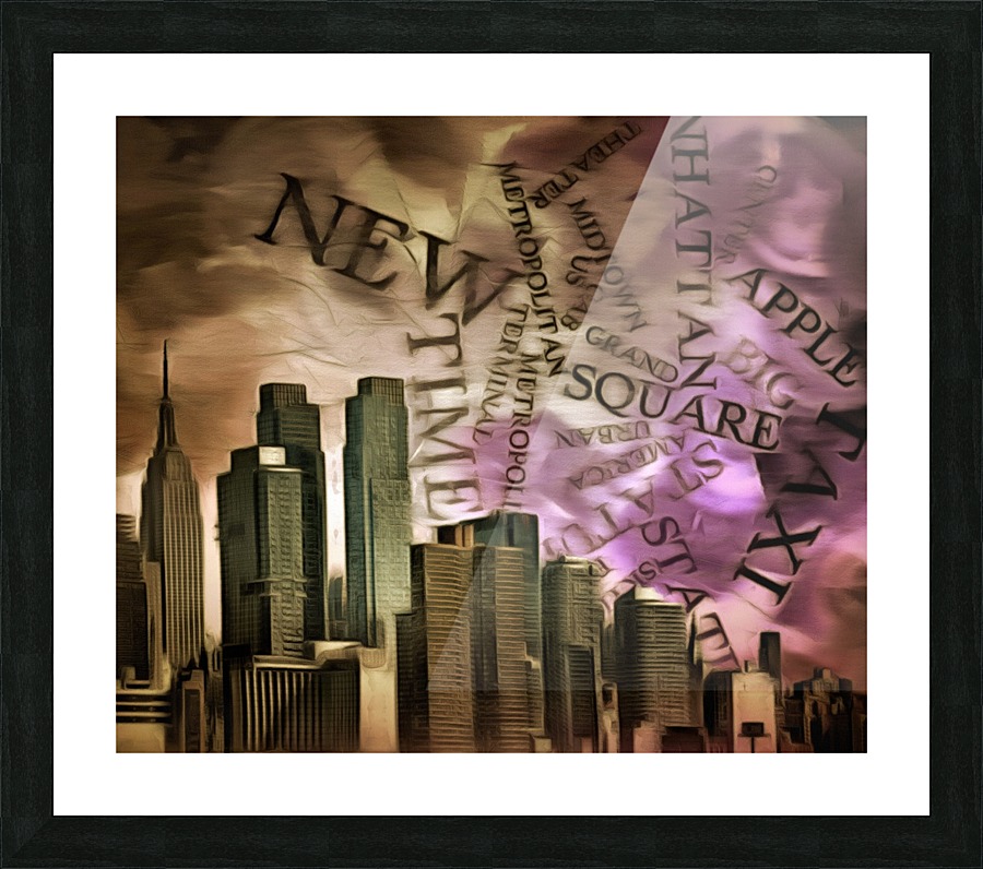 Manhattan Picture Frame print