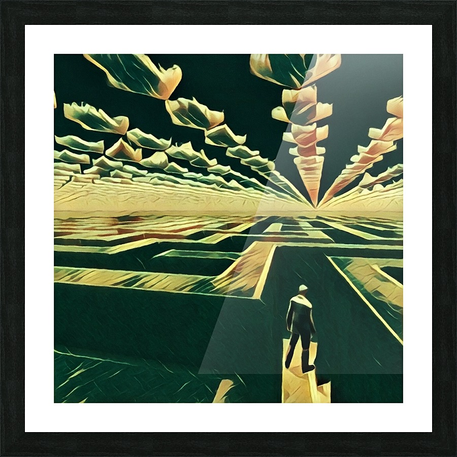 Maze Picture Frame print