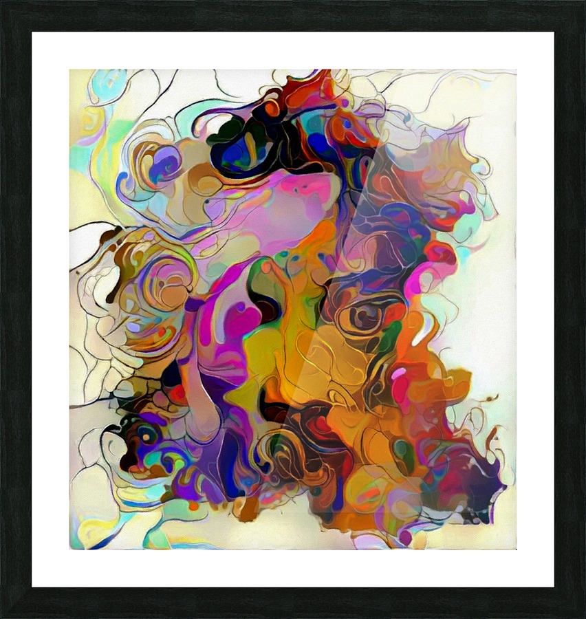 Womans face Picture Frame print