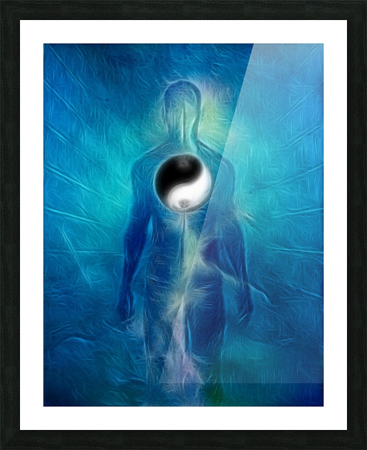 Yin Yang Picture Frame print