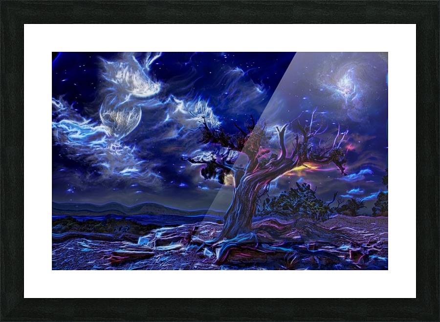 Night Landscape Picture Frame print
