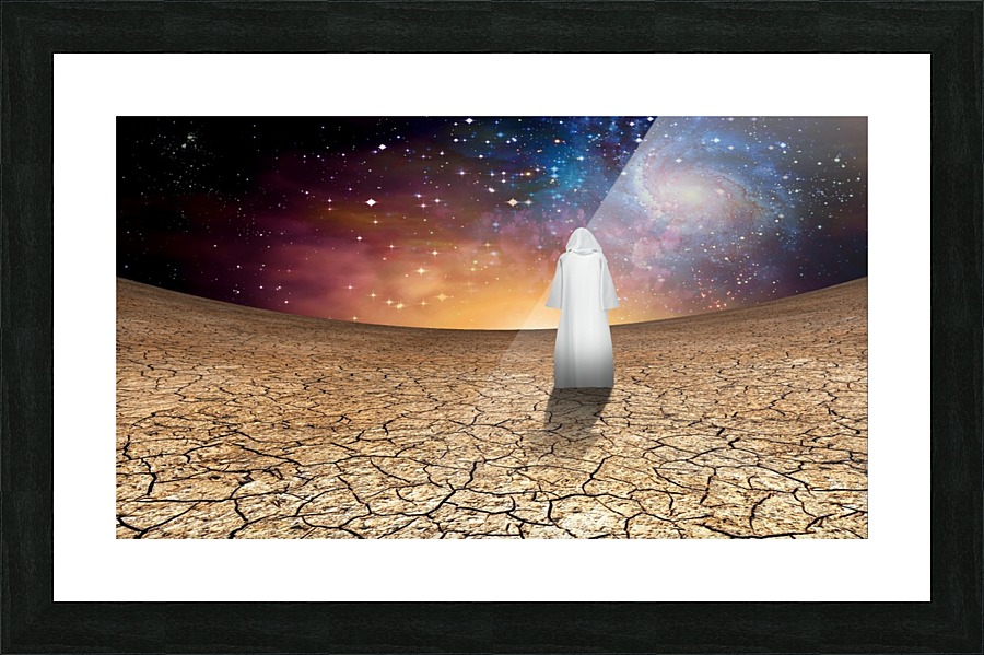 White Pilgrim Picture Frame print