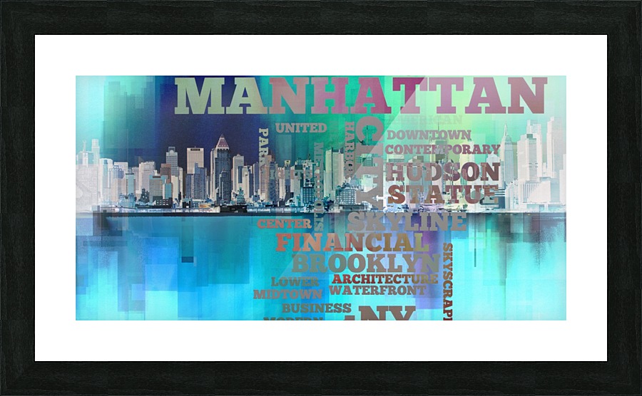 Manhattan harbor Picture Frame print