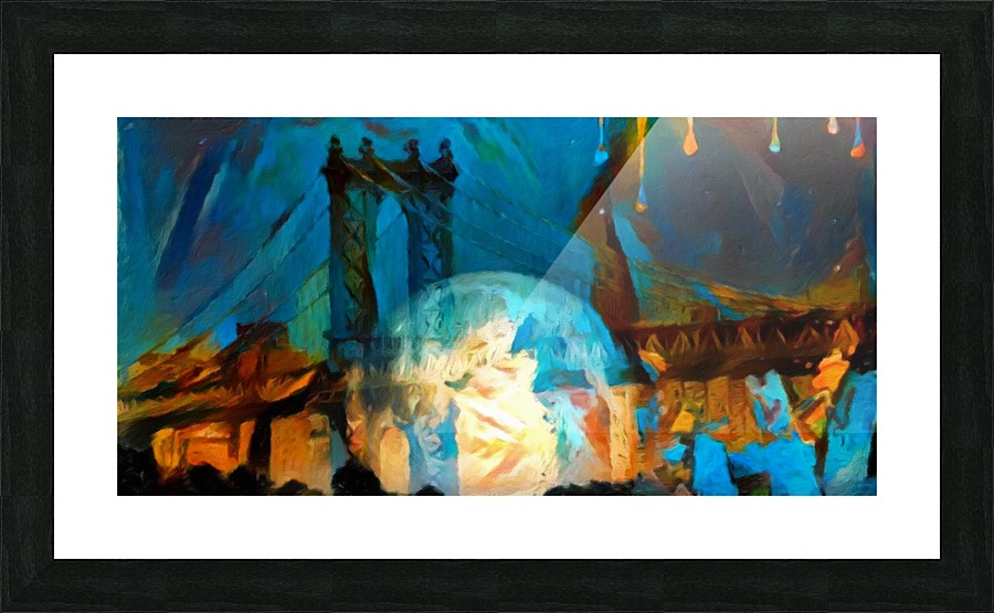 Manhattan Bridge Picture Frame print