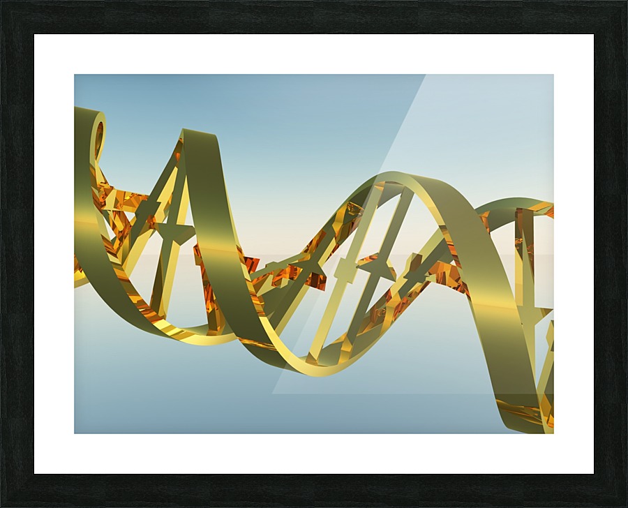 DNA Strand Picture Frame print