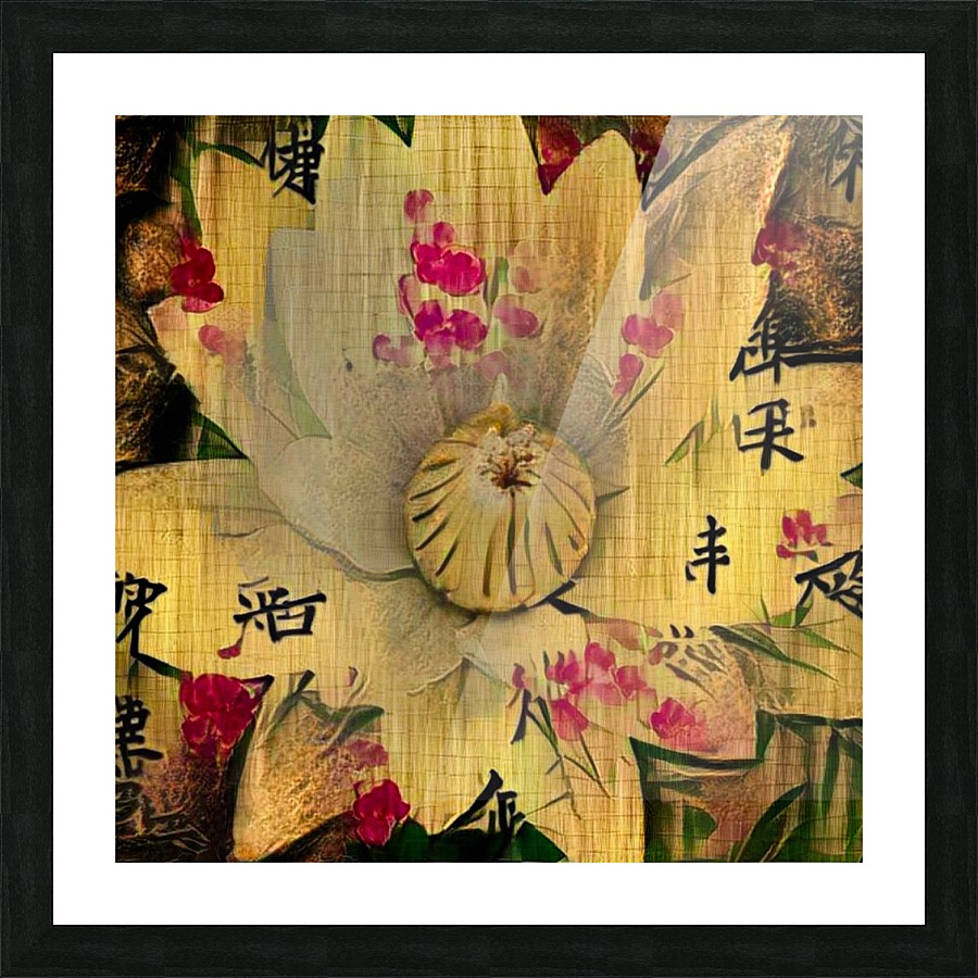 Asia Lotus Picture Frame print