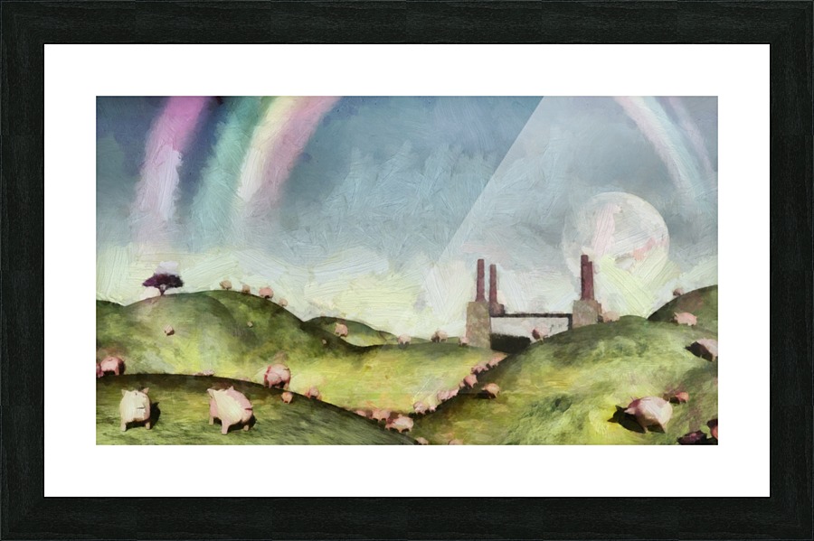 Under the rainbow Picture Frame print