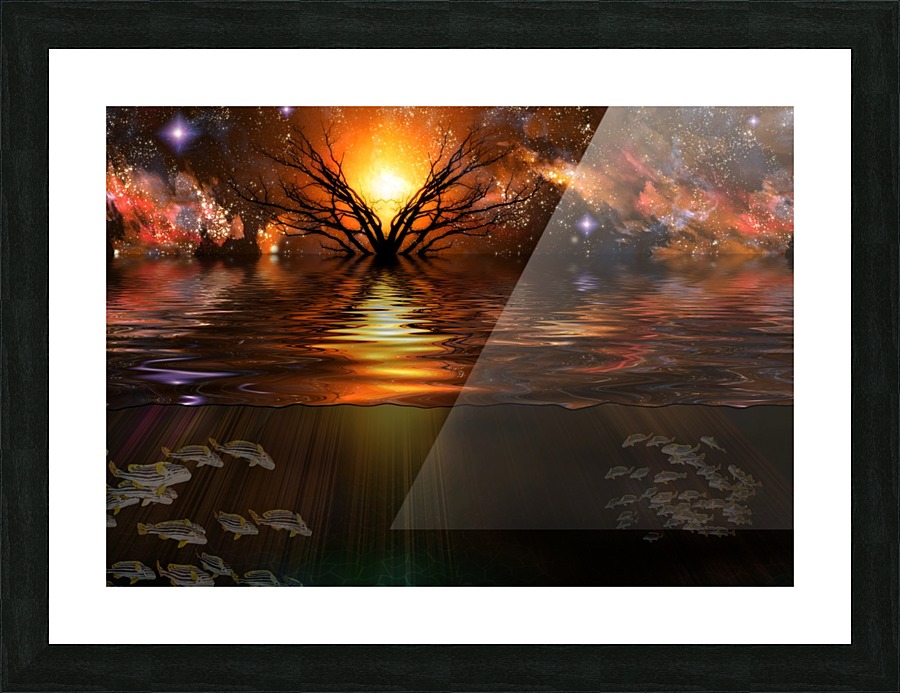 Water Planet Picture Frame print