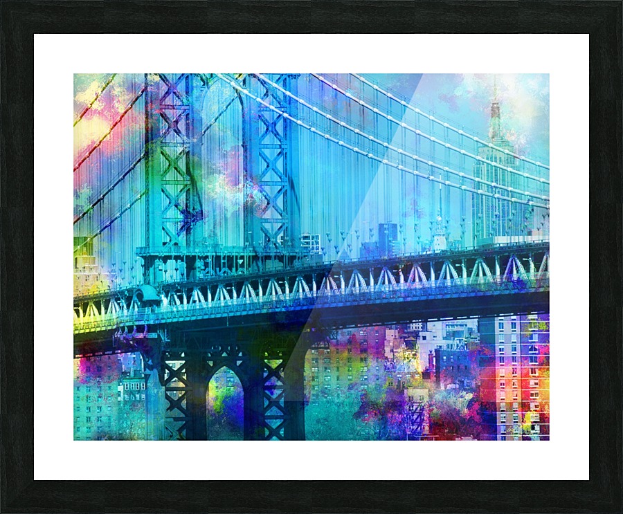 Manhattan Bridge Picture Frame print