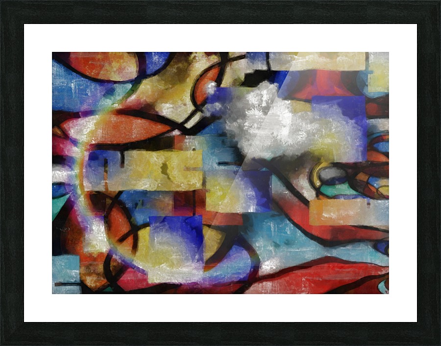 New Mondrian Picture Frame print