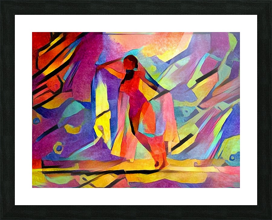 Action girl Picture Frame print