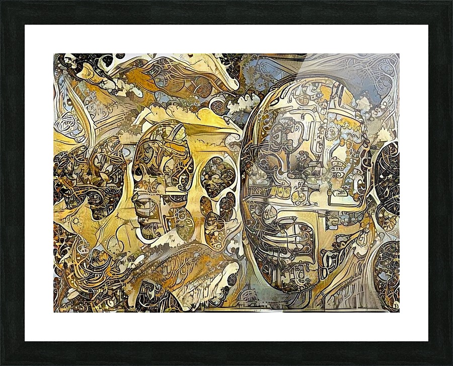 Surreal Faces Picture Frame print