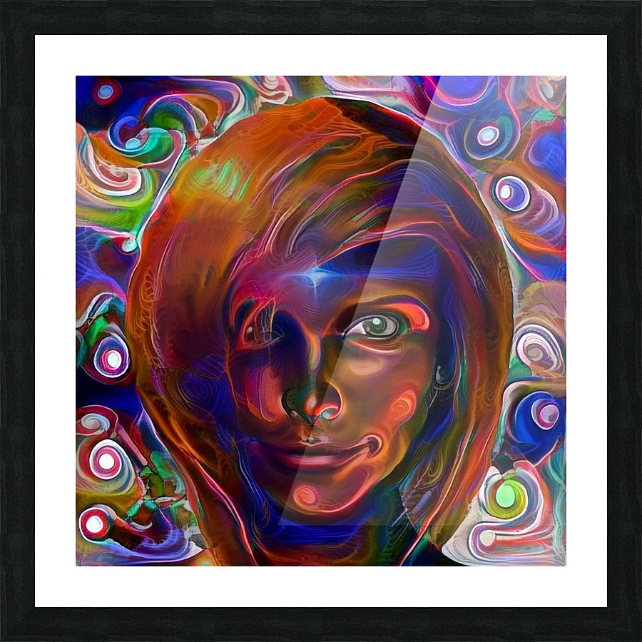 Womans Face Picture Frame print