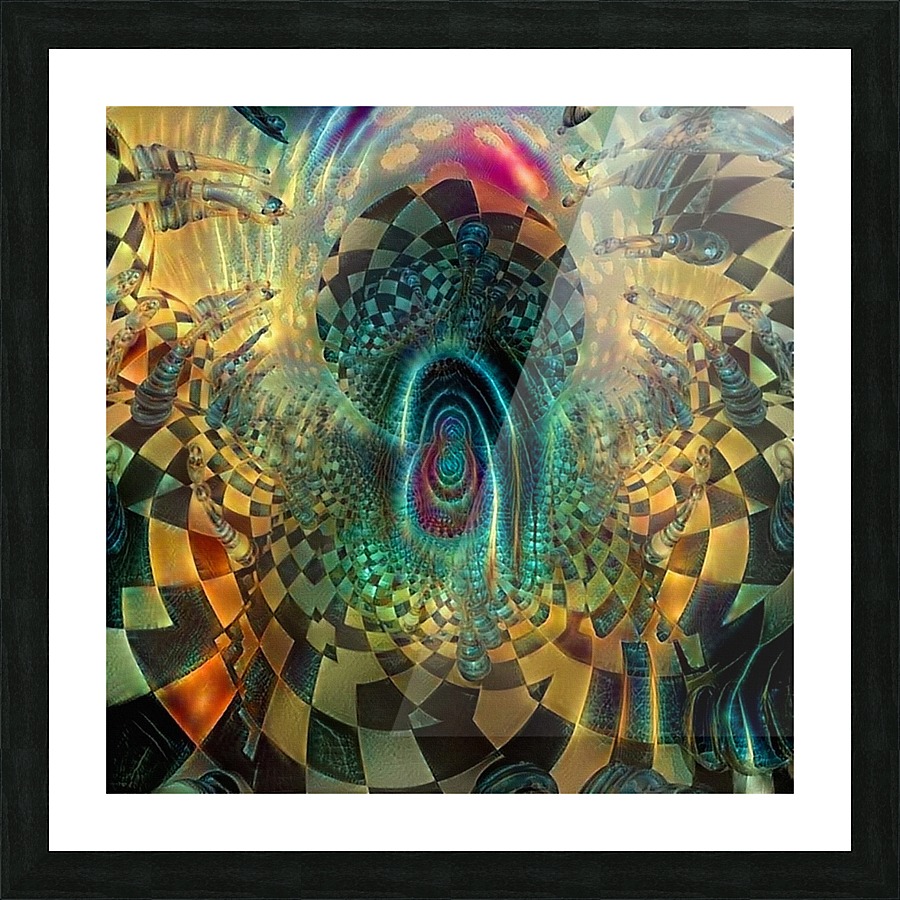Surreal Chess Board Picture Frame print