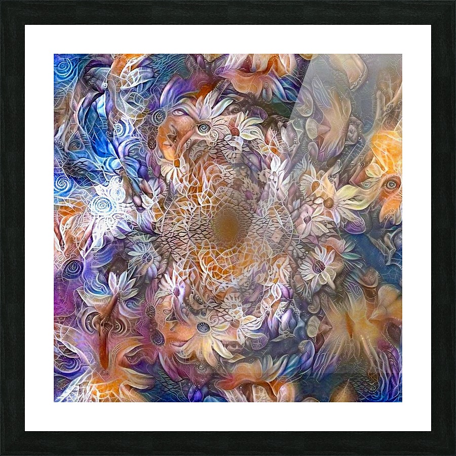 Floral Abstract Picture Frame print