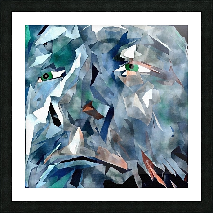 Wise Man Face Picture Frame print