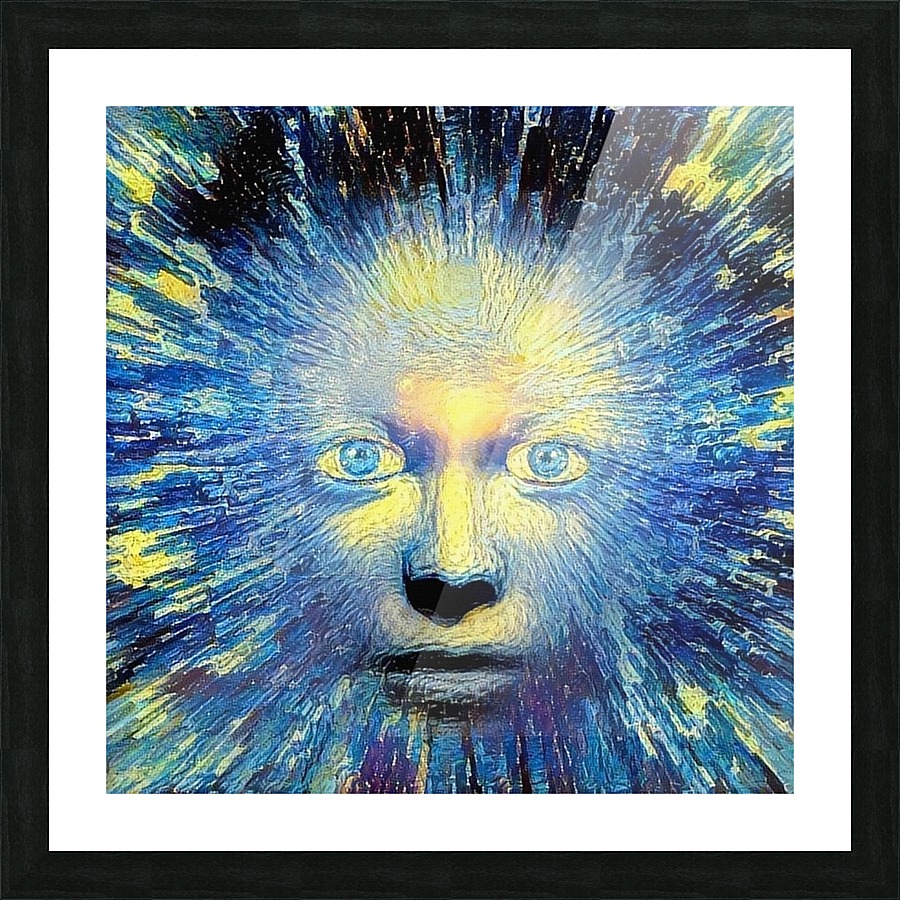 Gods Face Picture Frame print