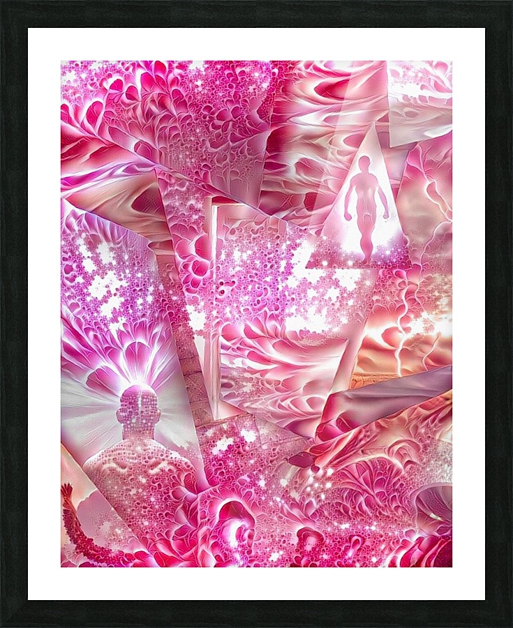 Vivid Abstract Dimensions Picture Frame print